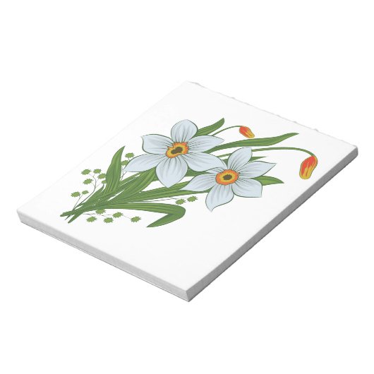 Blume Notizblock (Rotiert)