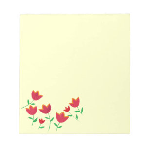 Blume Notizblock