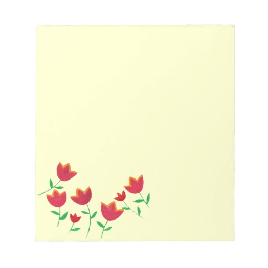 Blume Notizblock (Vorderseite)