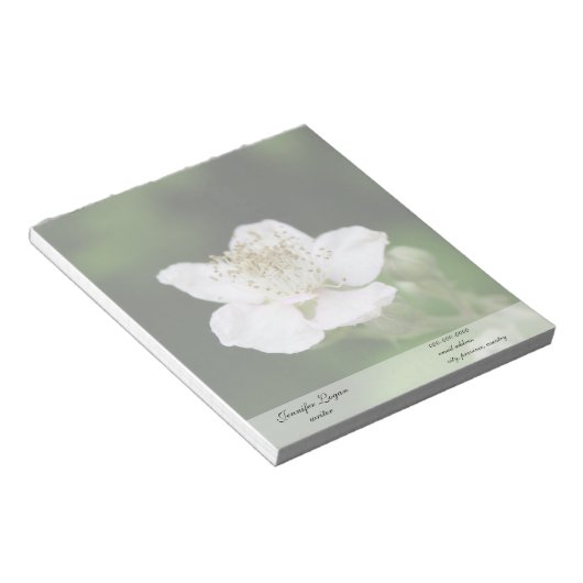 Blume Notizblock (angewinkelt)