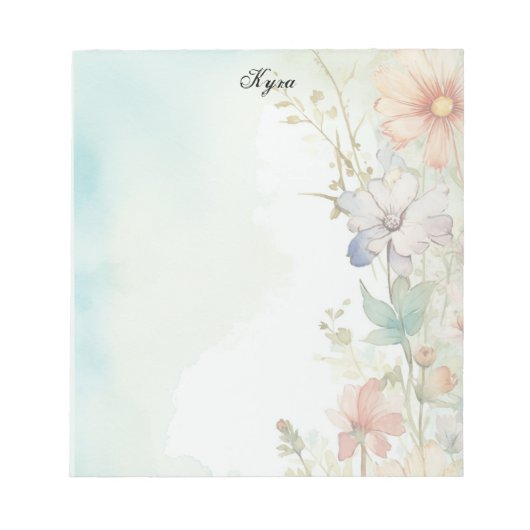 Blume Notizblock (Vorderseite)