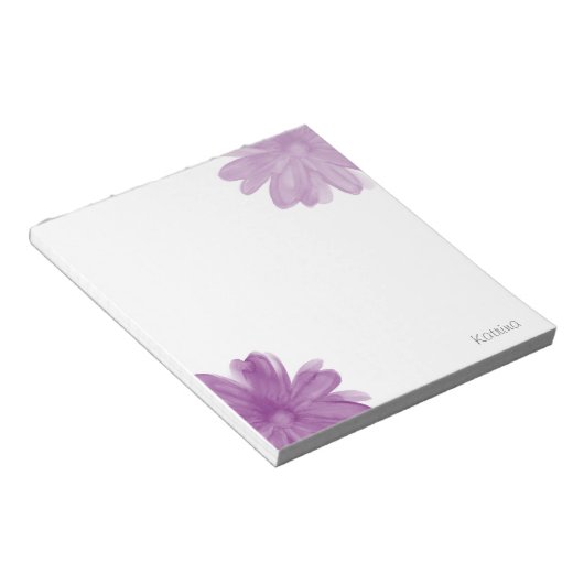 Blume Notizblock (angewinkelt)