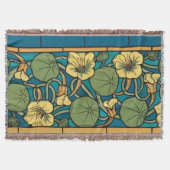 Blume Nouveau Pattern Decke (Vorderseite)
