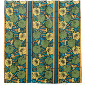 Blume Nouveau Pattern Duschvorhang (Vorderseite)