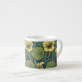 Blume Nouveau Pattern Espressotasse (Vorderseite Rechts)