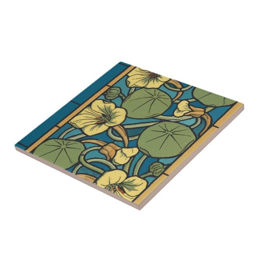 Blume Nouveau Pattern Fliese (Seite)
