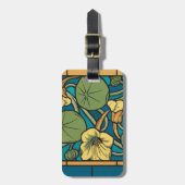 Blume Nouveau Pattern Gepäckanhänger (Vorderseite vertikal)