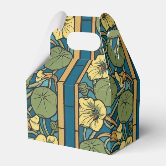 Blume Nouveau Pattern Geschenkschachtel (Rückseite)