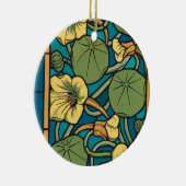 Blume Nouveau Pattern Keramikornament (Rechts)