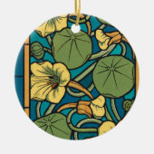 Blume Nouveau Pattern Keramikornament (Vorne)