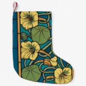 Blume Nouveau Pattern Kleiner Weihnachtsstrumpf (Vorderseite)