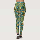 Blume Nouveau Pattern Leggings (Rückseite)