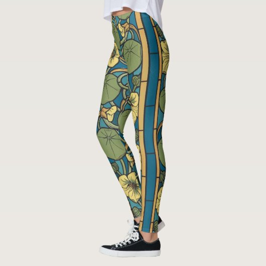 Blume Nouveau Pattern Leggings (Links)