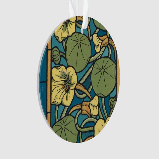 Blume Nouveau Pattern Ornament (Vorderseite)