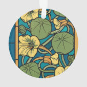 Blume Nouveau Pattern Ornament (Rückseite)