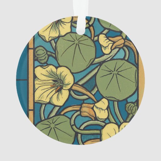 Blume Nouveau Pattern Ornament (Rückseite)