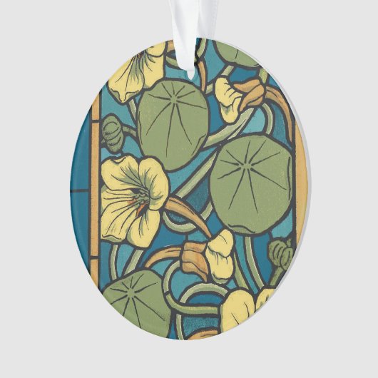 Blume Nouveau Pattern Ornament (Vorderseite)