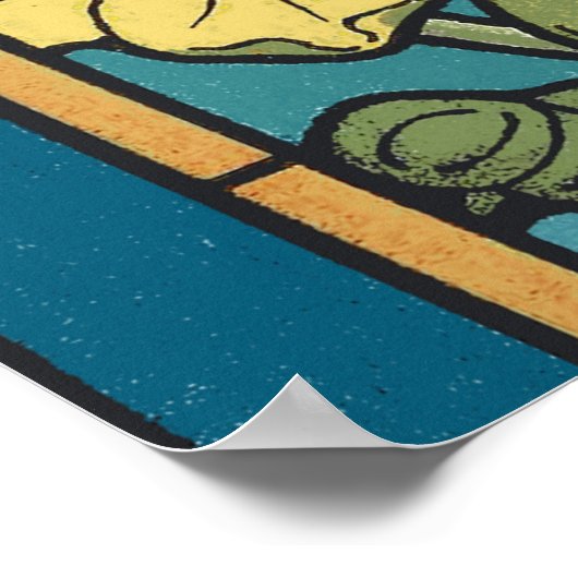 Blume Nouveau Pattern Poster (Ecke)