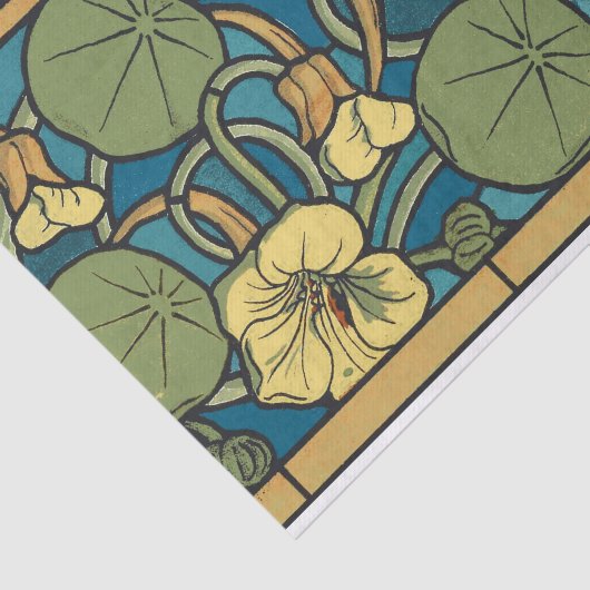 Blume Nouveau Pattern Seidenpapier (Ausschnitt)