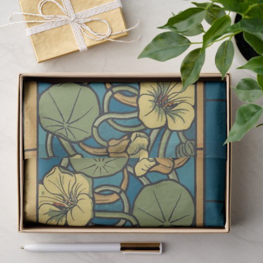 Blume Nouveau Pattern Seidenpapier (Geschenk)