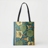 Blume Nouveau Pattern Tasche (Vorderseite)