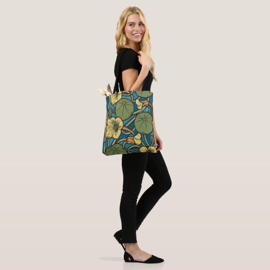 Blume Nouveau Pattern Tasche (Am Model)