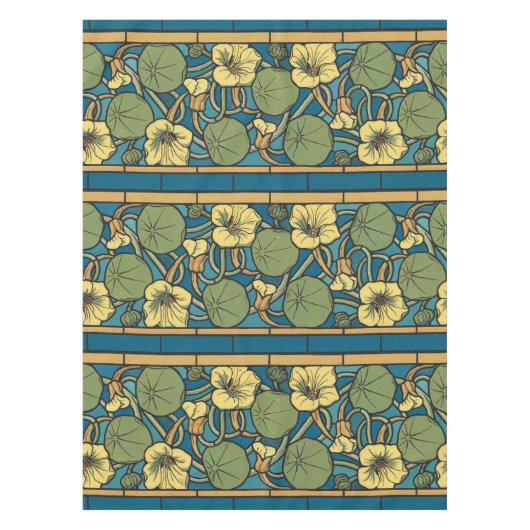 Blume Nouveau Pattern Tischdecke (Vorderseite)