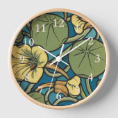 Blume Nouveau Pattern Uhr (Vorderseite)