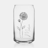 Blume November Chrysanthe Bridesmaid Dosenglas (Vorderseite)
