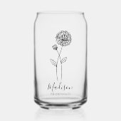 Blume November Chrysanthe Bridesmaid Dosenglas (Vorderseite)