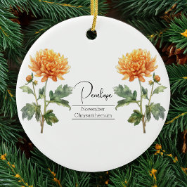 Blume November Chrysanthemum Keramik Ornament