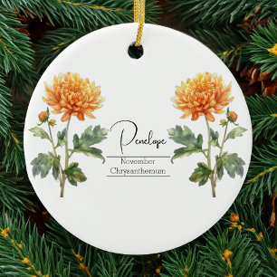 Blume November Chrysanthemum Keramik Ornament