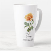 Blume November Chrysanthemum Milchtasse (Rechte Ecke)