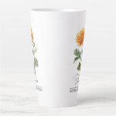 Blume November Chrysanthemum Milchtasse (Vorderseite)