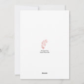 Blume, November, Chrysanthemum, Peony Feiertagskarte (Rückseite)