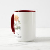 Blume November Chrysanthemum Tasse (Vorderseite Links)
