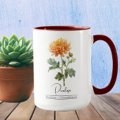 Blume November Chrysanthemum Tasse