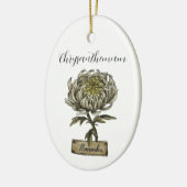 Blume NOVEMBER Geburtstag Chrysanthemum Keramik Ornament (Links)