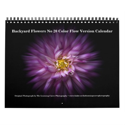 Blume Nr. 20 für den Farbfluss im Hintergrund Kalender (Titelbild)