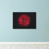 Blume Nr. 45 Farbflussversion Leinwanddruck (Insitu (Holzboden))