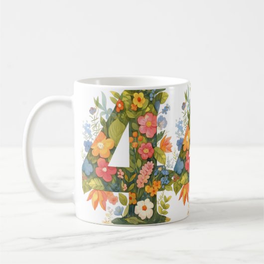 Blume Nummer vier Kaffeetasse (Links)