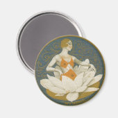 Blume Nymphen Magnet (Vorderseite/Rückseite)