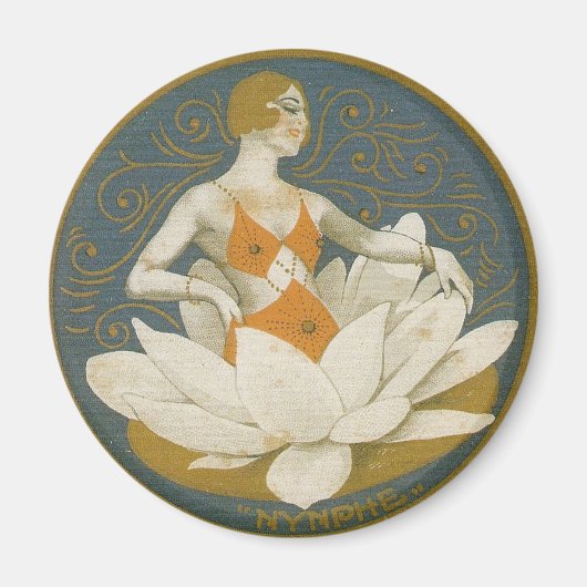 Blume Nymphen Magnet (Vorne)