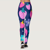 Blume Obst Leggings (Rückseite)