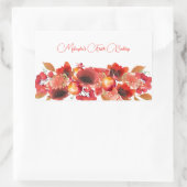 Blume-, Obst- und Beerenfutteraufkleber Rechteckiger Aufkleber (Tasche)