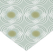Blume oder Augen - neutral grün Großer Tischläufer (Ecke)