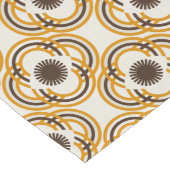 Blume oder Augen - orange und braun Großer Tischläufer (Ecke)