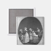 Blume oder Feiern von Großmutter Magnet (Vorderseite/Rückseite)