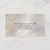 Blume of Life Butterfly - Blauer Edelstein und Gol Visitenkarte (Rückseite)