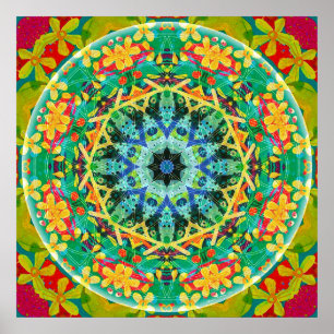 Blume of Life Mandala 10 Poster